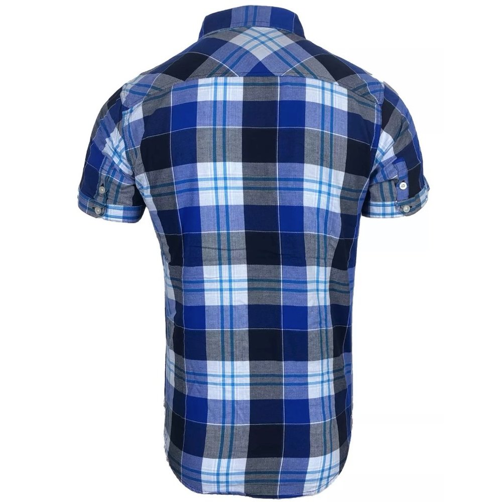 RAW STATE AFFLICTION Men's Button Down Shirt Short - Picture 2 of 10